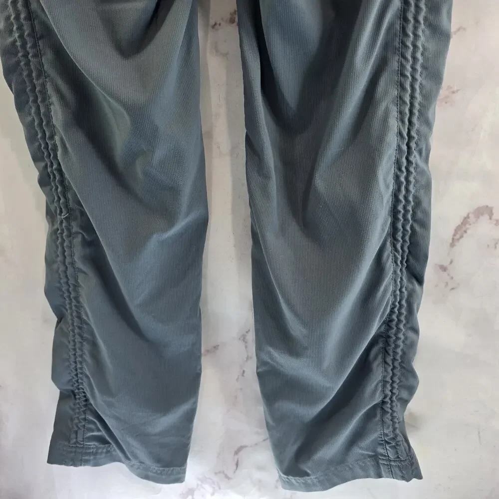 Title Nine Pants Womens 2 Light Blue Straight High Rise Ripstop Clamber Recycled - Picture 8 of 13